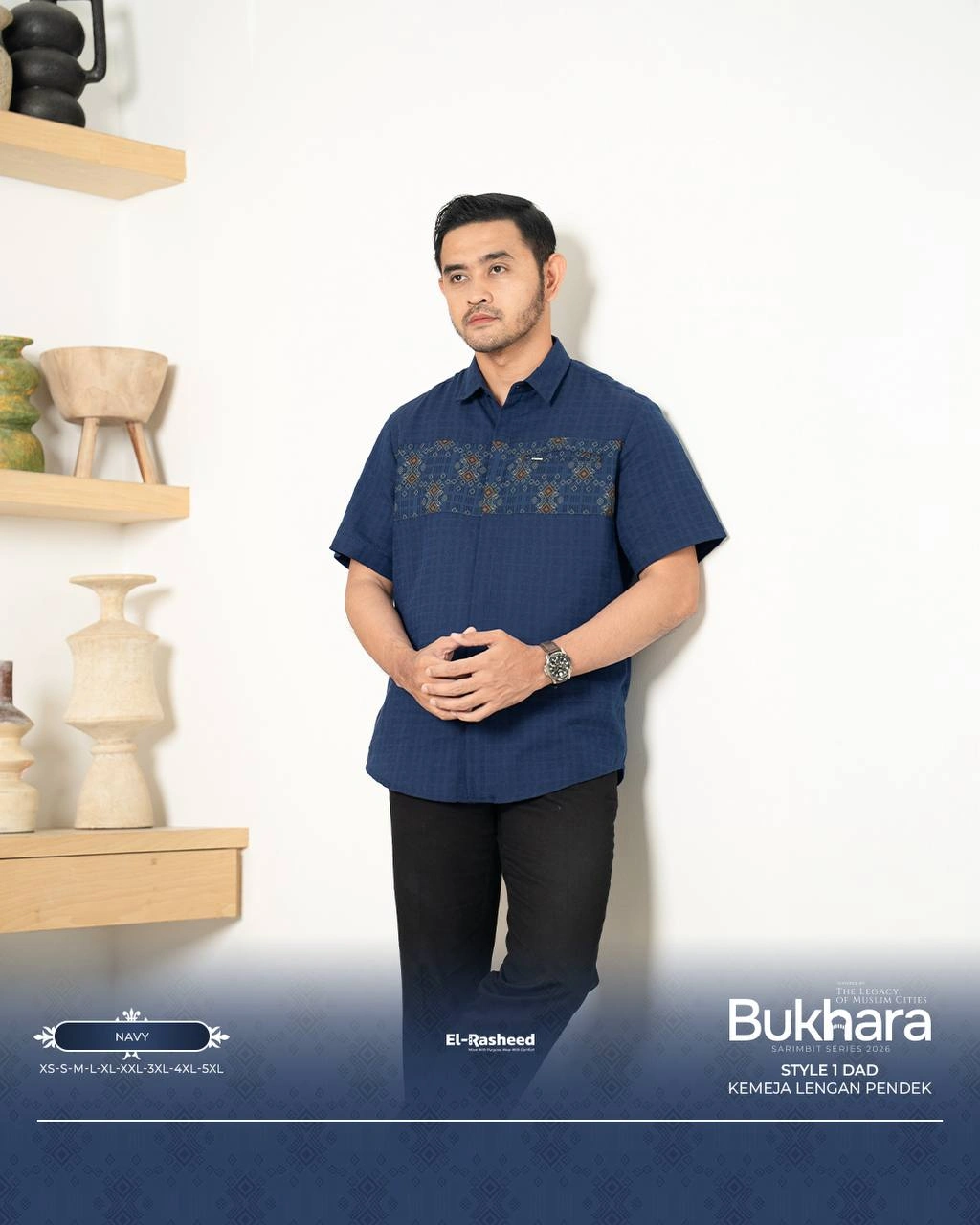 Yasmeera - KEMEJA BUKHARA LENGAN PENDEK DEWASA GRADE B