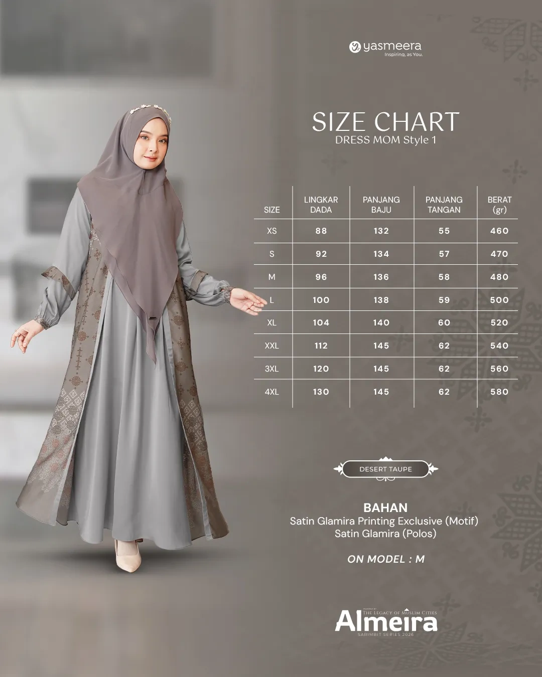 Yasmeera - ALMEIRA SERIES - DESERT TAUPE thumb 45