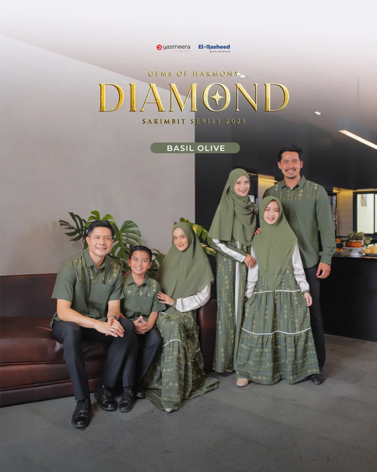 Yasmeera - SARIMBIT 2025 DIAMOND SERIES WARNA BASIL OLIVE thumb 7