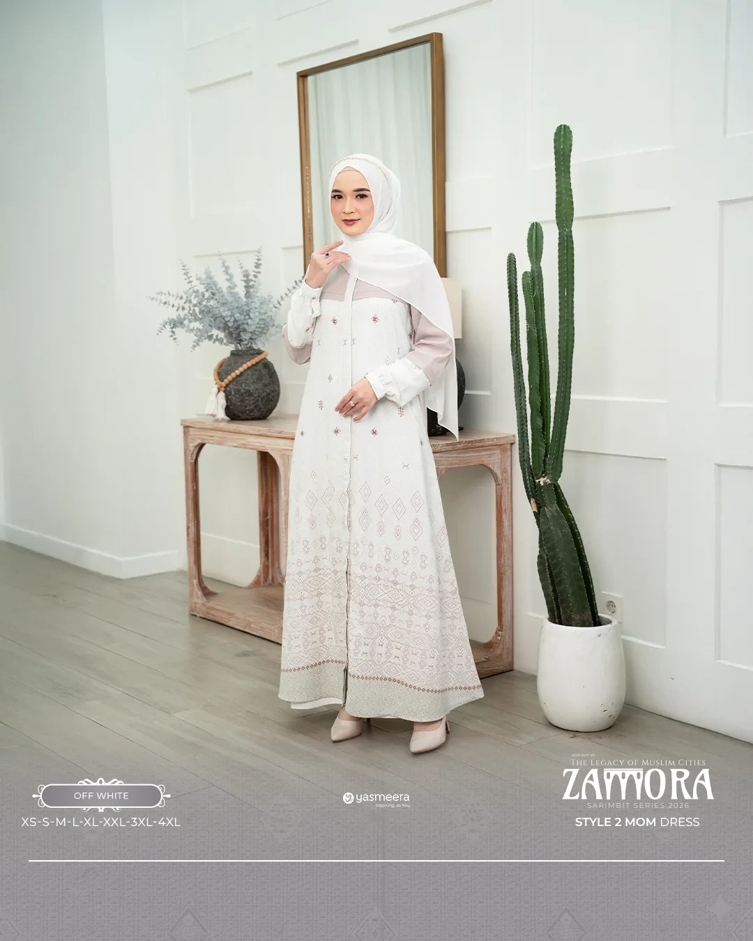 Yasmeera - ZAMORA SERIES - OFF WHITE