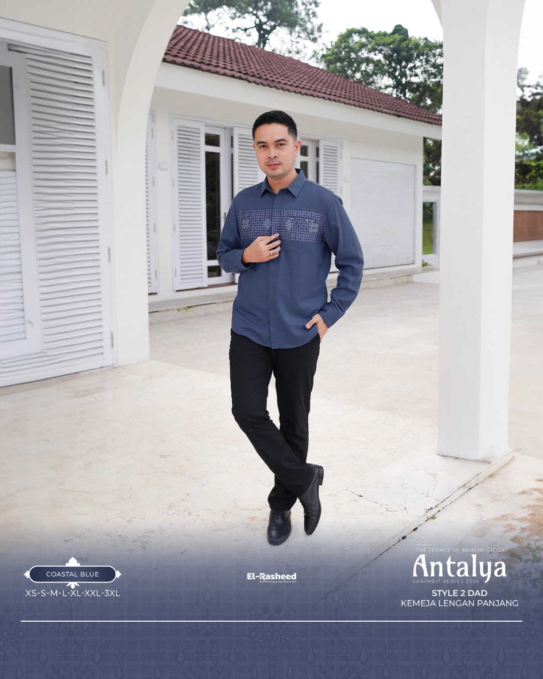 KEMEJA ANTALYA LENGAN PANJANG DEWASA GRADE B thumb 1