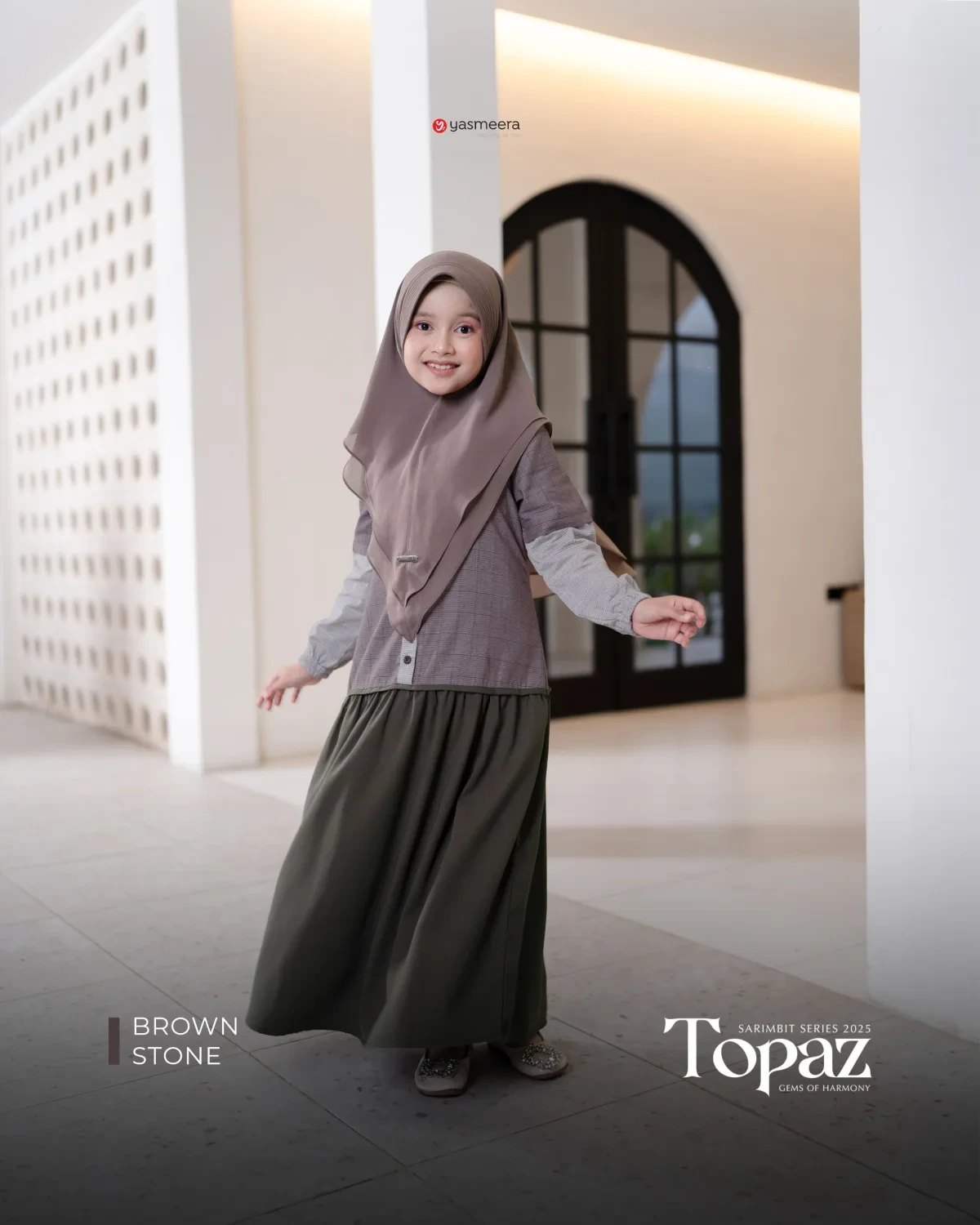 Yasmeera - SARIMBIT 2025 TOPAZ SERIES WARNA BROWN STONE thumb 4
