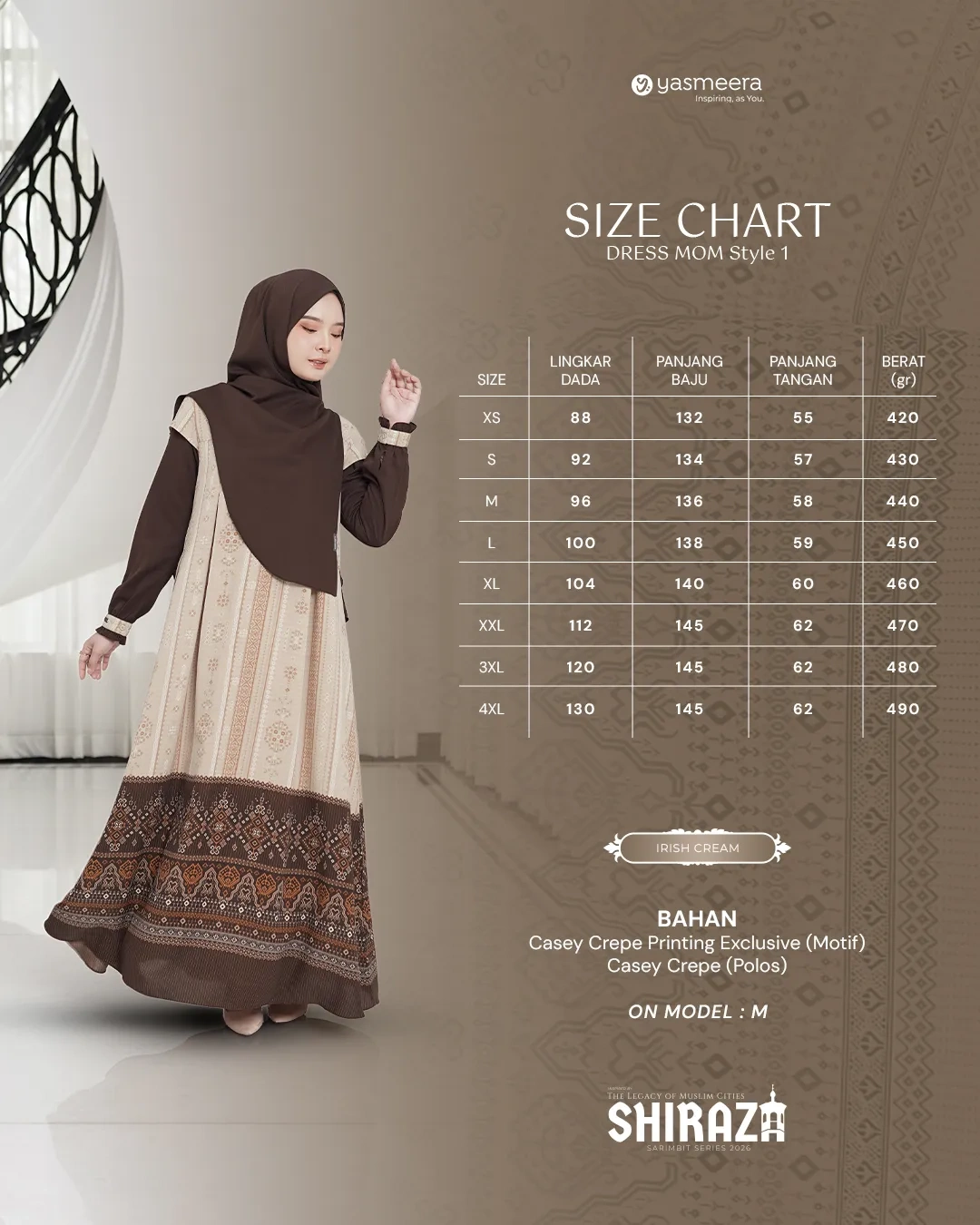 Yasmeera - SHIRAZA SERIES - IRISH CREAM thumb 23