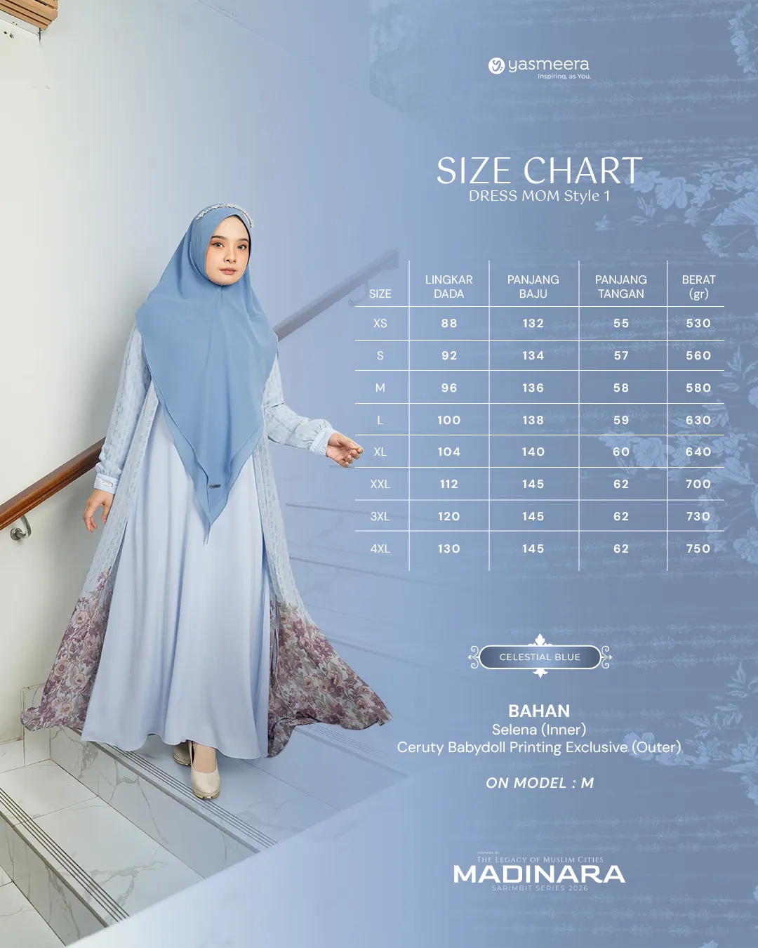 Yasmeera - MADINARA SERIES - CELESTIAL BLUE thumb 21