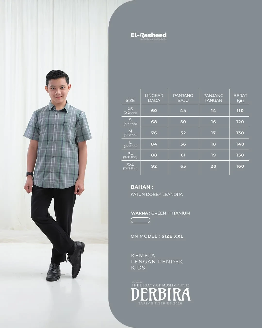 Yasmeera - DERBIRA SERIES - GREEN-TITANIUM thumb 3