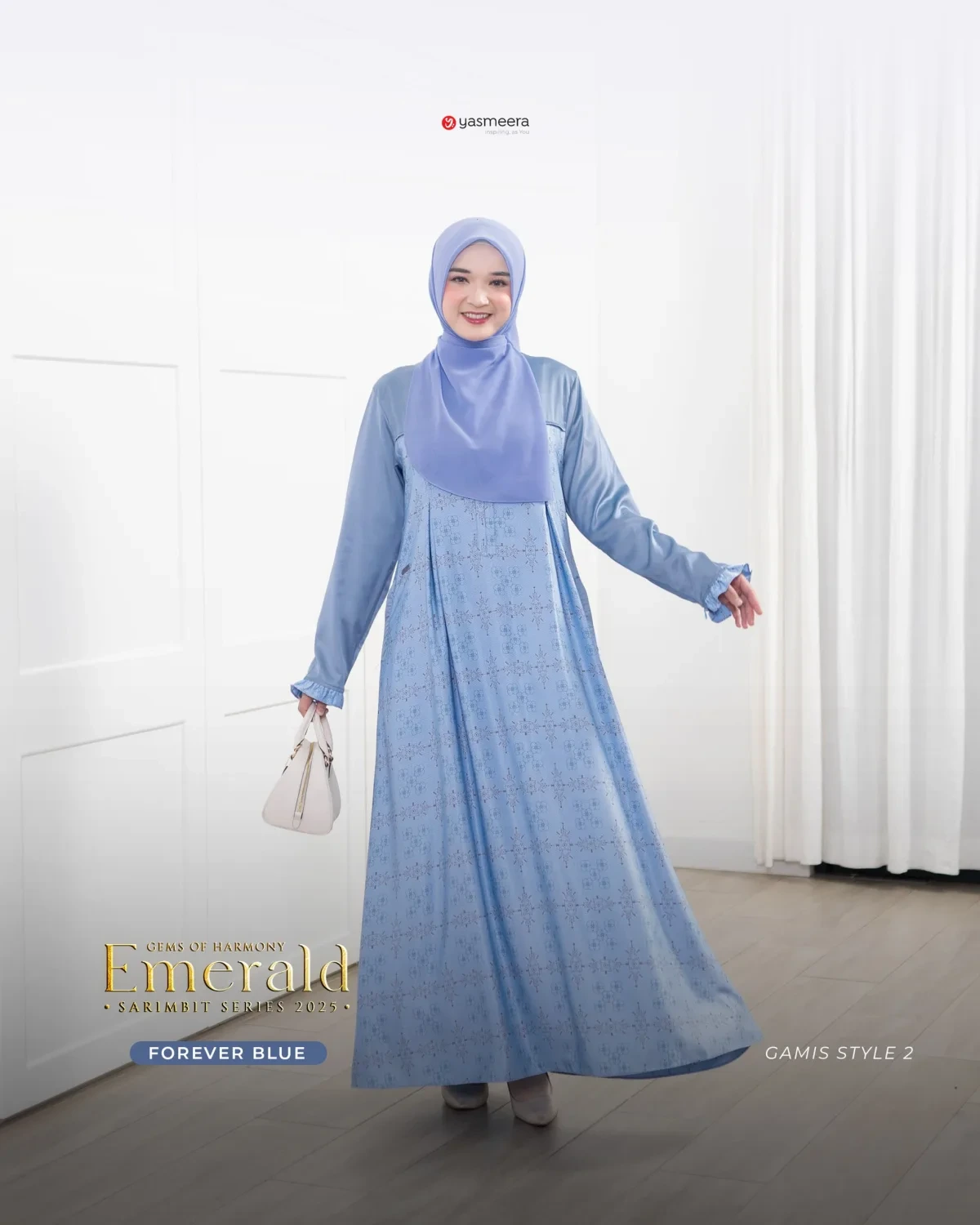 Yasmeera - SARIMBIT 2025 EMERALD SERIES WARNA FOREVER BLUE thumb 6