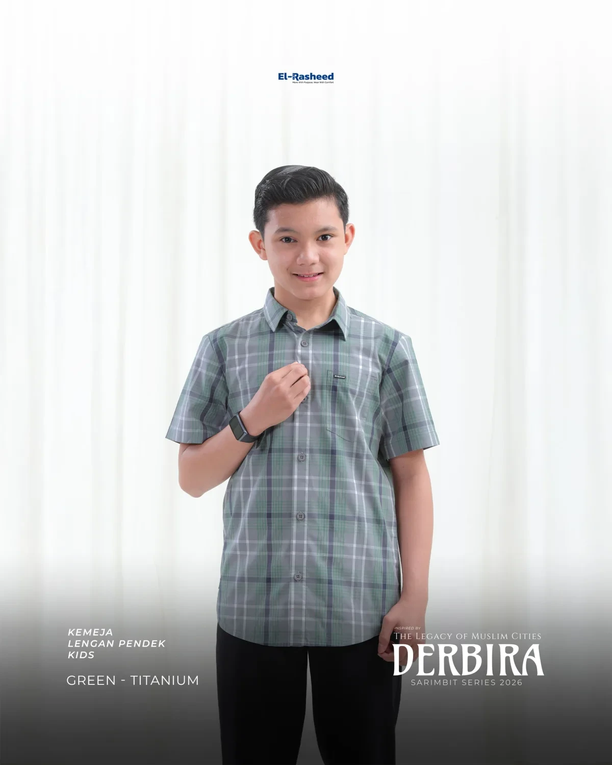 Yasmeera - DERBIRA SERIES - GREEN-TITANIUM thumb 7