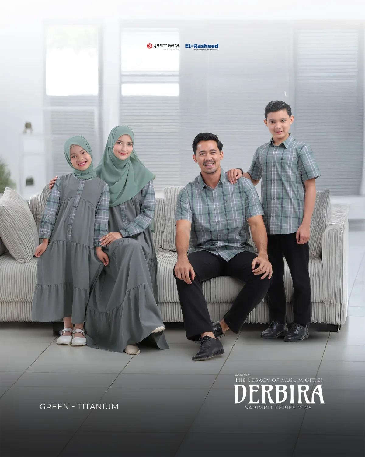 Yasmeera - DERBIRA SERIES - GREEN-TITANIUM thumb 12
