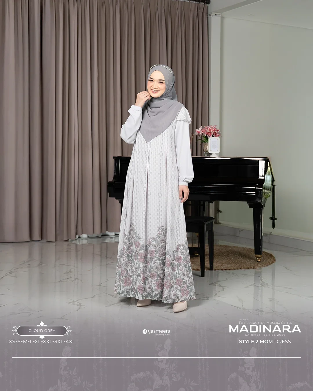 Yasmeera - GAMIS MADINARA STYLE 2 DEWASA GRADE B thumb 8