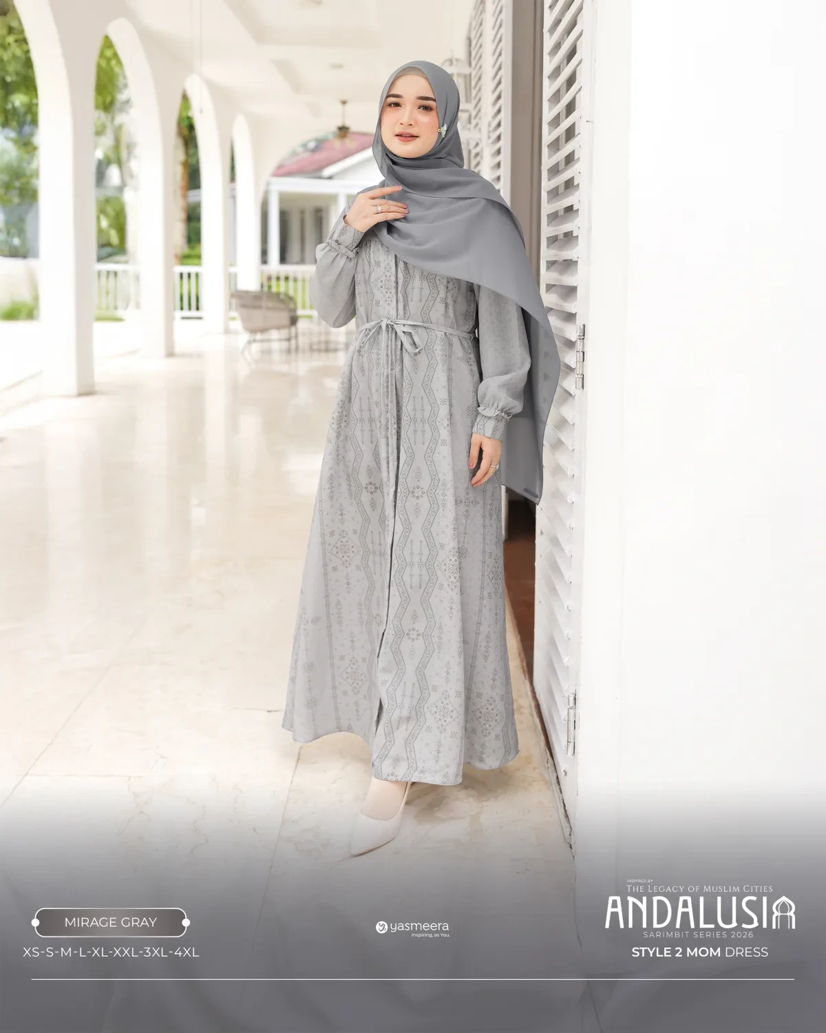 Yasmeera - GAMIS ANDALUSIA STYLE 2 DEWASA GRADE B thumb 21