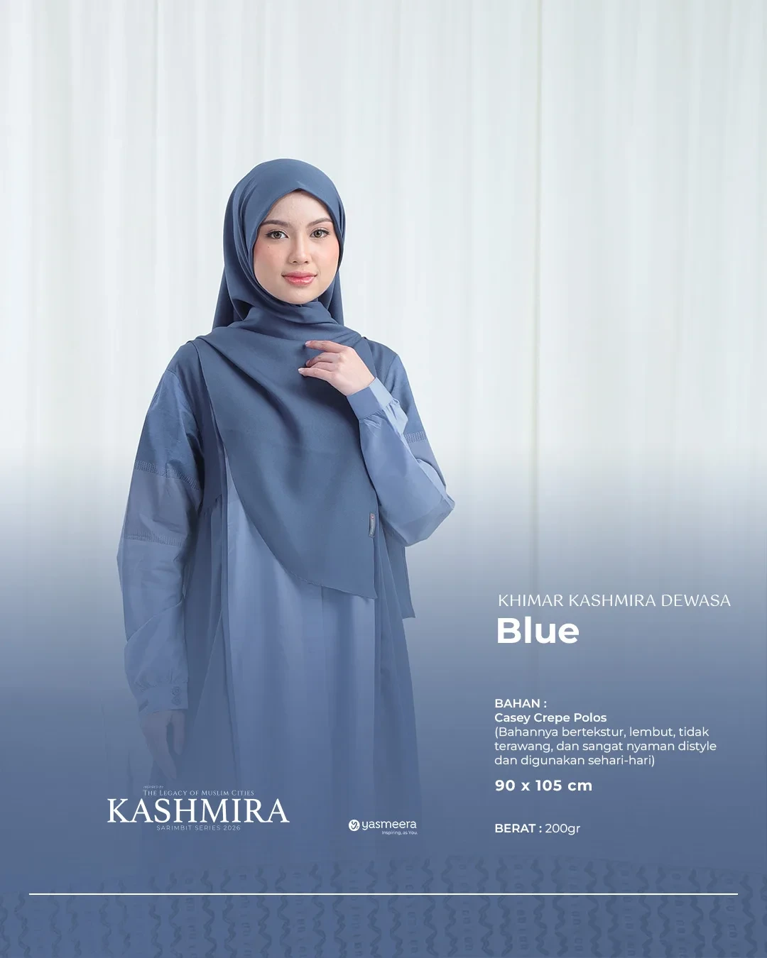 Yasmeera - KHIMAR KASHMIRA PASANGAN SARIMBIT 2026 (KHASMIRA) thumb 4