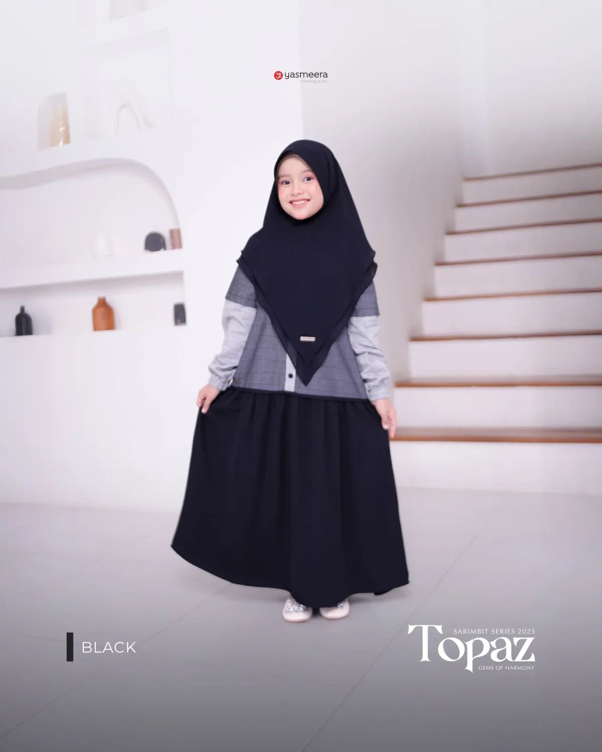 Yasmeera - SARIMBIT 2025 TOPAZ SERIES WARNA BLACK thumb 4