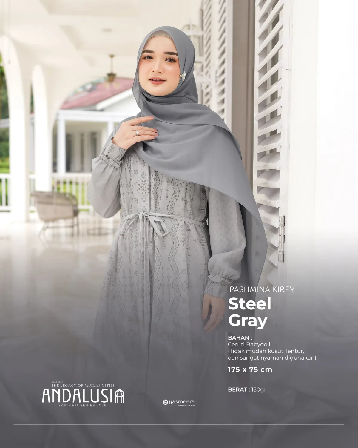 Yasmeera - KHIMAR & PASHMINA SARIMBIT 2026 (ANDALUSIA) thumb 24