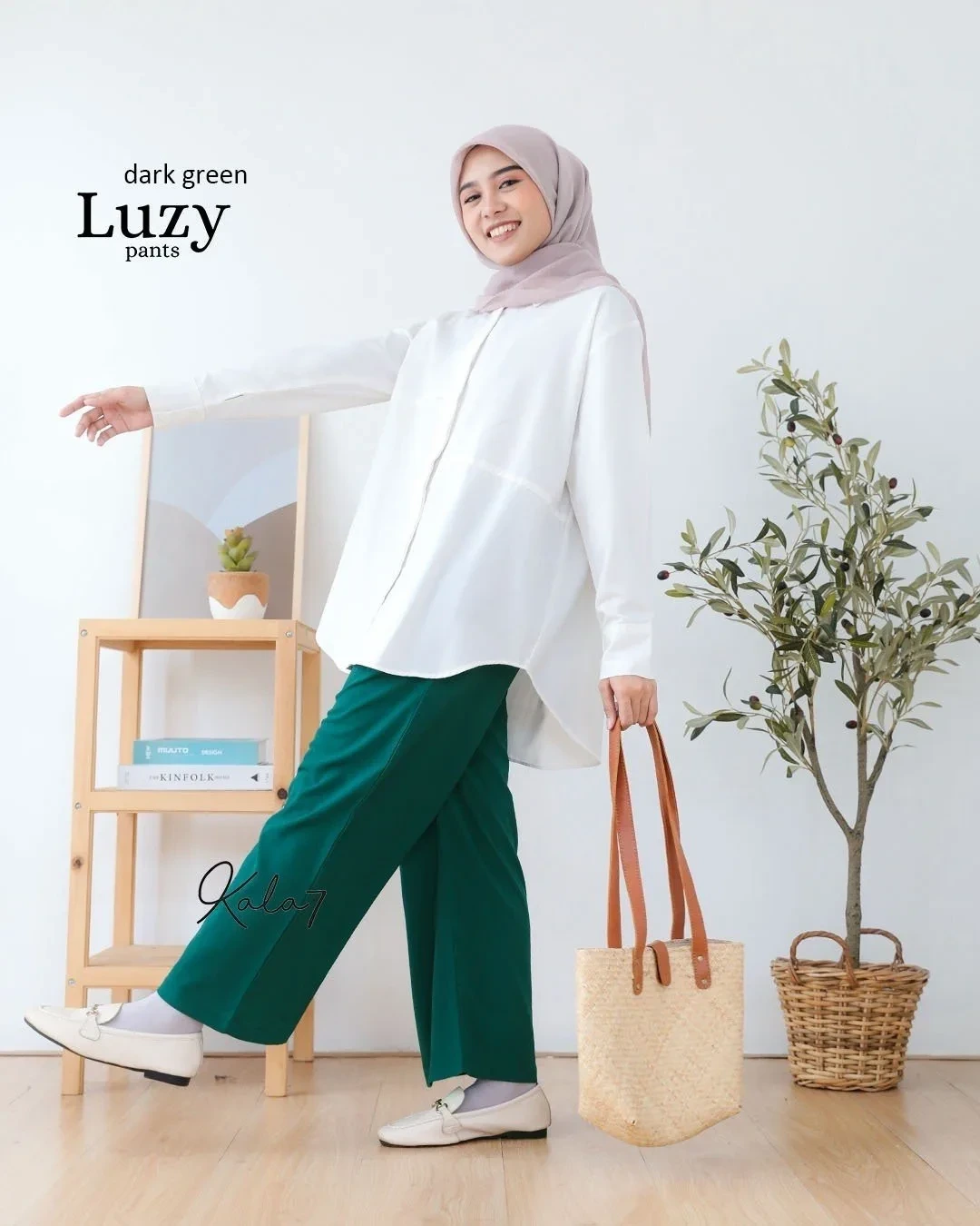Zizara - Luzy Pants Dark Green thumb 2