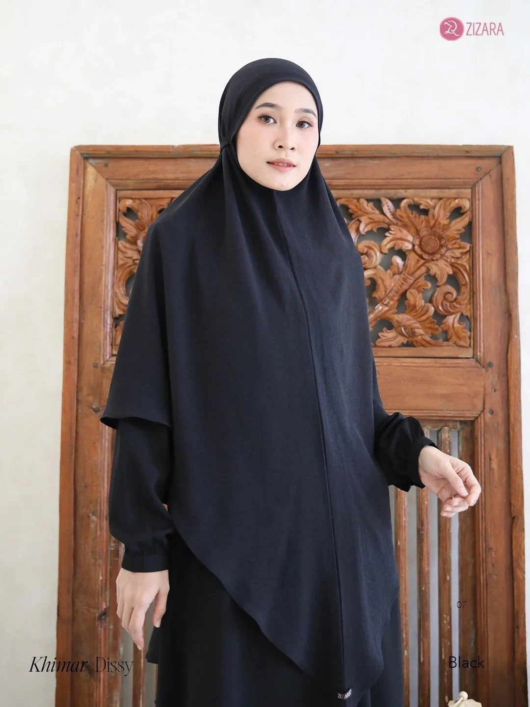 Zizara - Khimar Dissy Black thumb 2