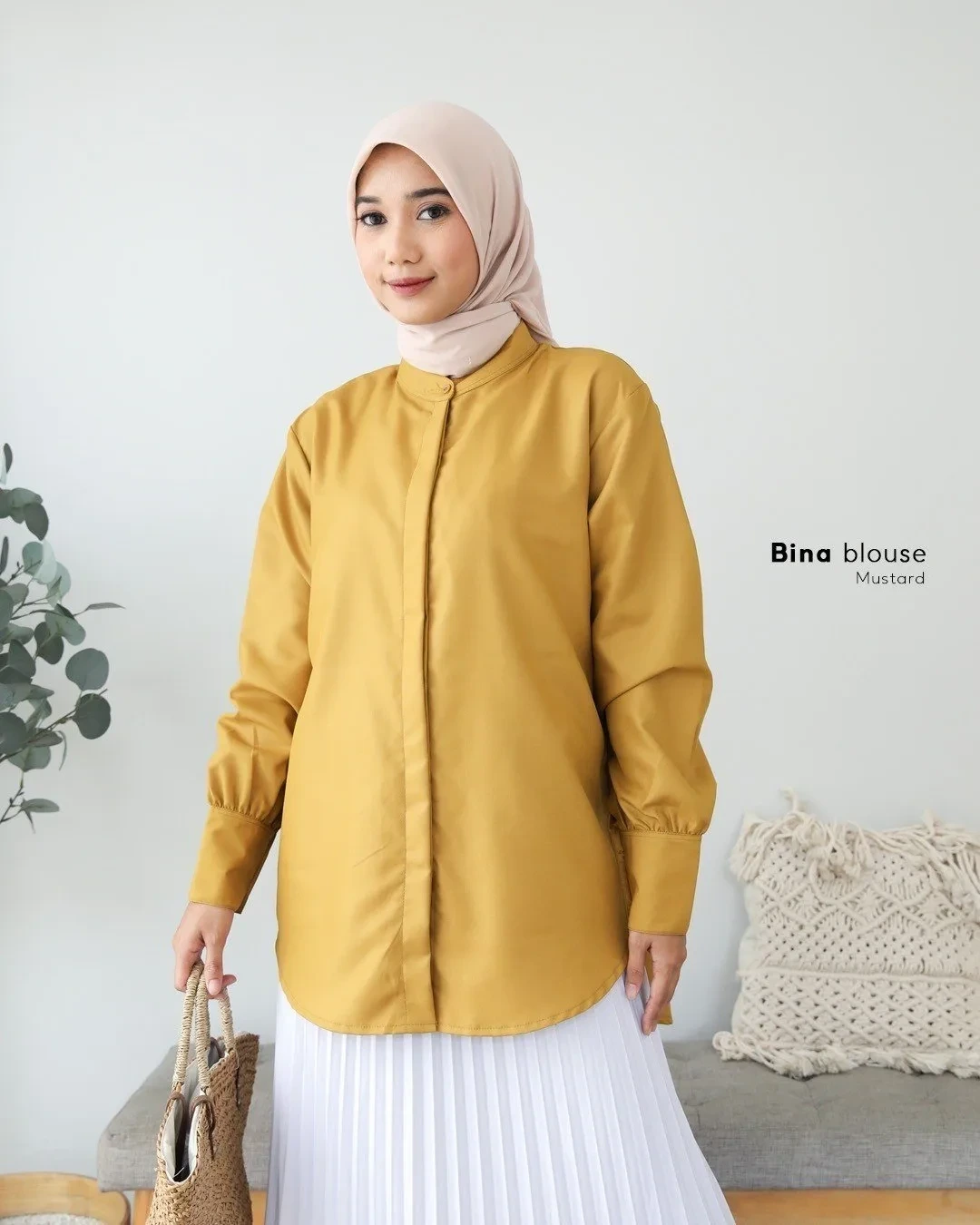 Zizara - Bina Blouse Mustard thumb 2