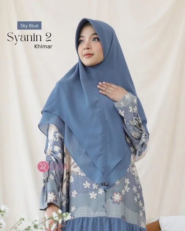 Zizara - Khimar Syanin2 Sky Blue
