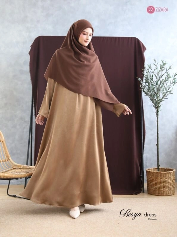 Dress Kesya Brown