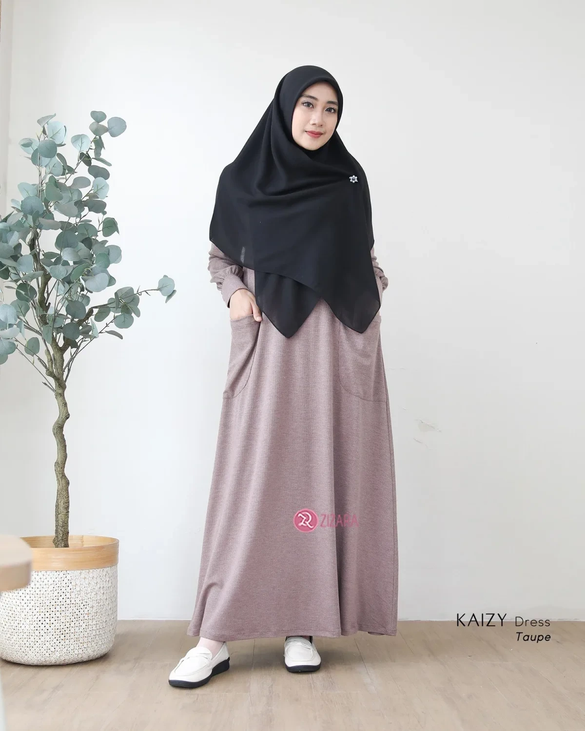 Zizara - Dress Kaizy Taupe thumb 2