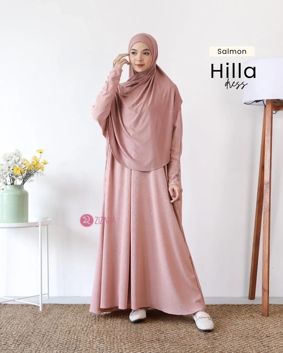Zizara - Dress Hilla Salmon thumb 2