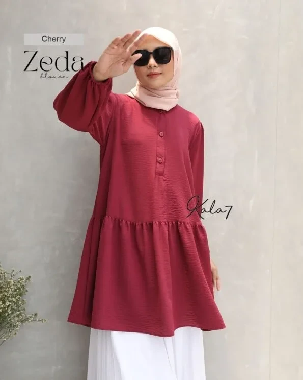 Zizara - Blouse Zeda Cherry