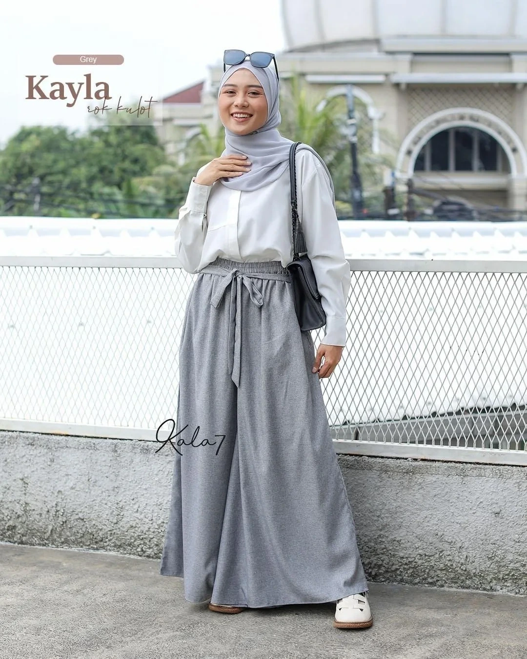 Zizara - Rok Kulot Kayla Grey thumb 2