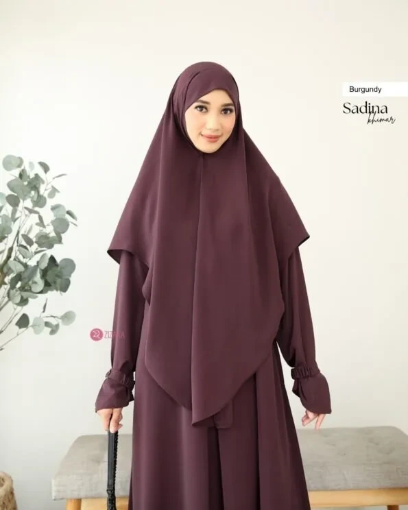 Zizara - Khimar Sadina Burgundy
