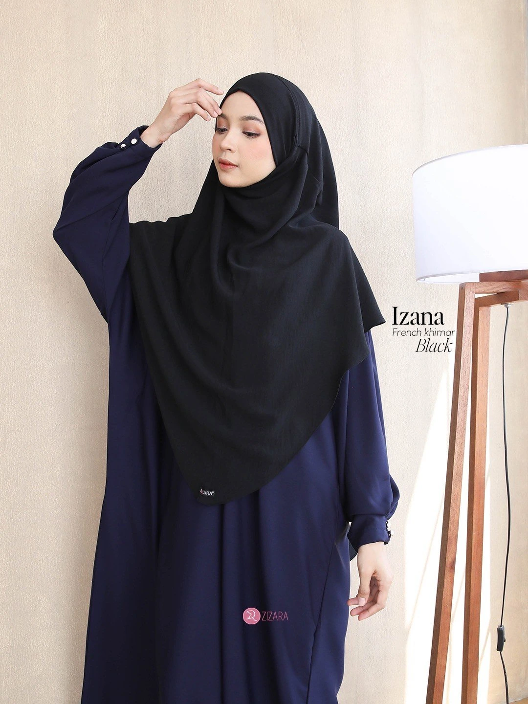 Zizara - French Khimar Izana Black thumb 2