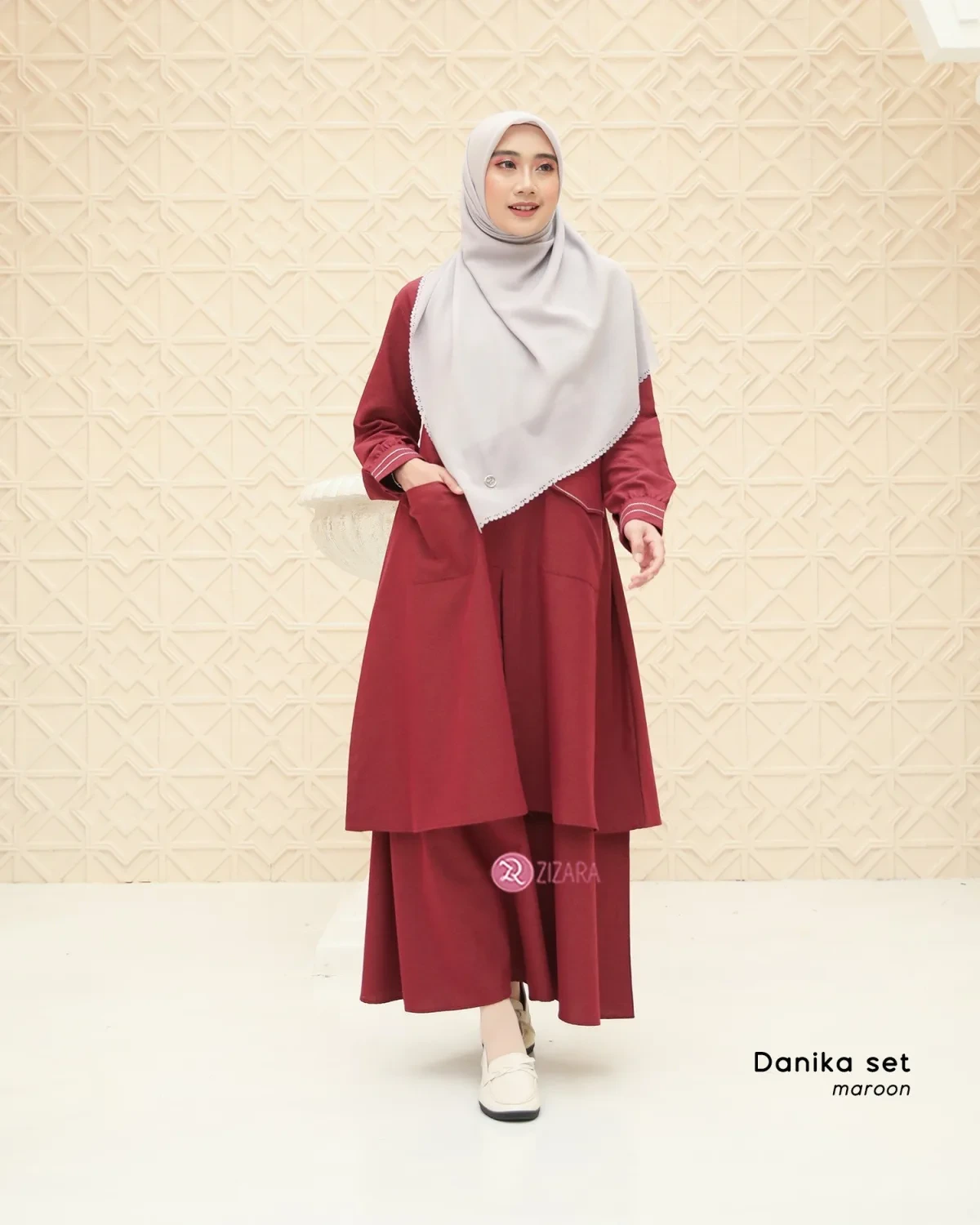 Zizara - Danika Set Maroon thumb 2