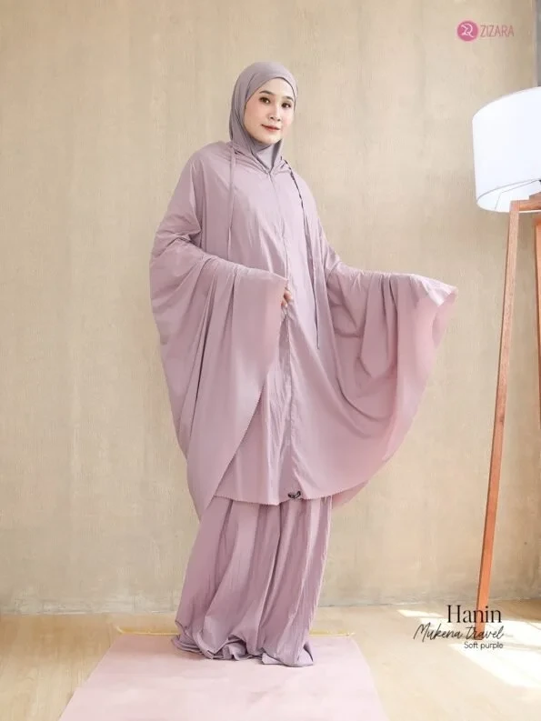 Zizara - Mukena Travel Hanin Soft Purple