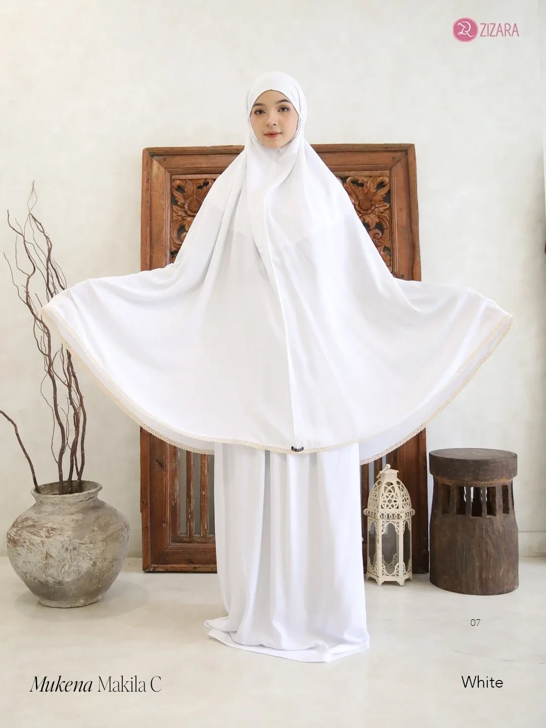 Zizara - Mukena Makila C White thumb 2