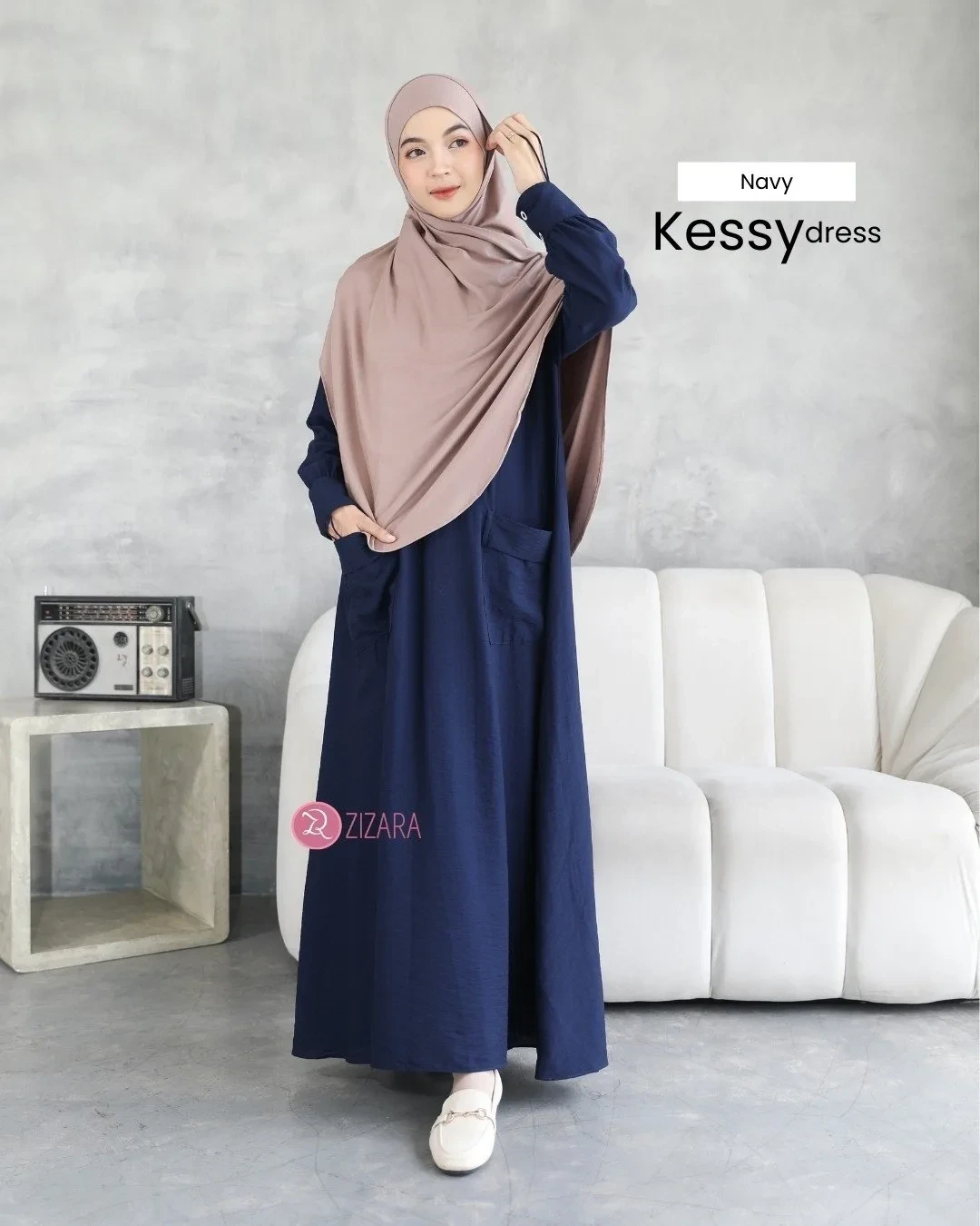 Zizara - Dress Kessy Navy thumb 2