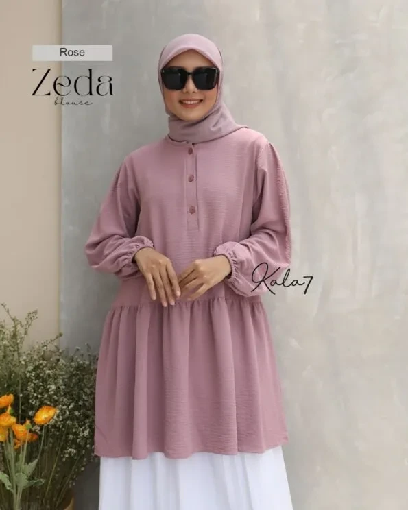 Zizara - Blouse Zeda Rose