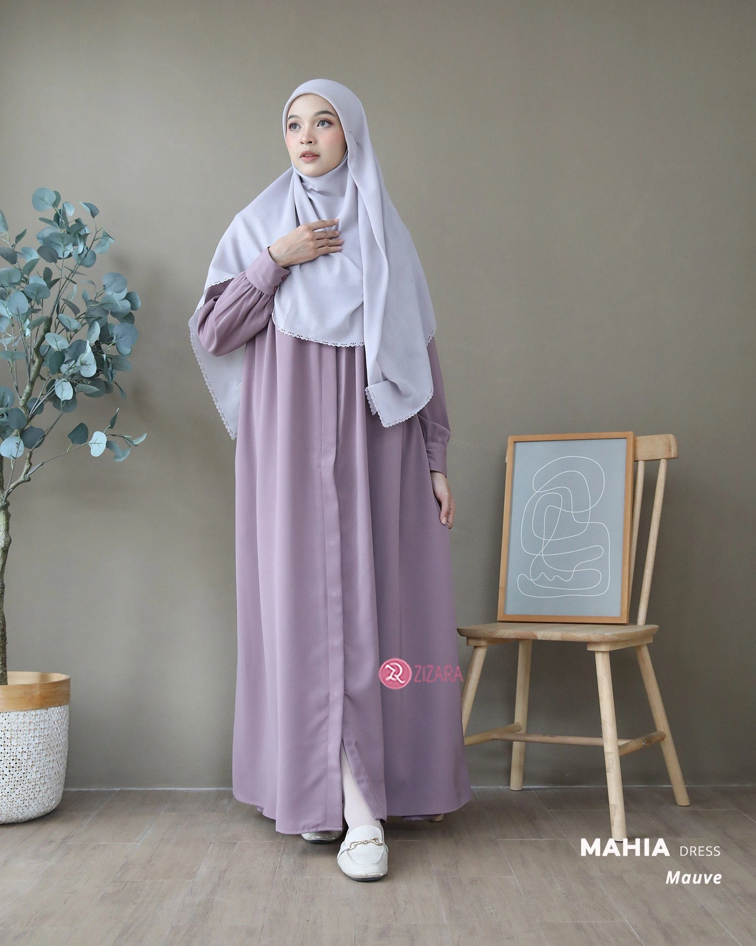 Zizara - Dress Mahia Mauve thumb 2