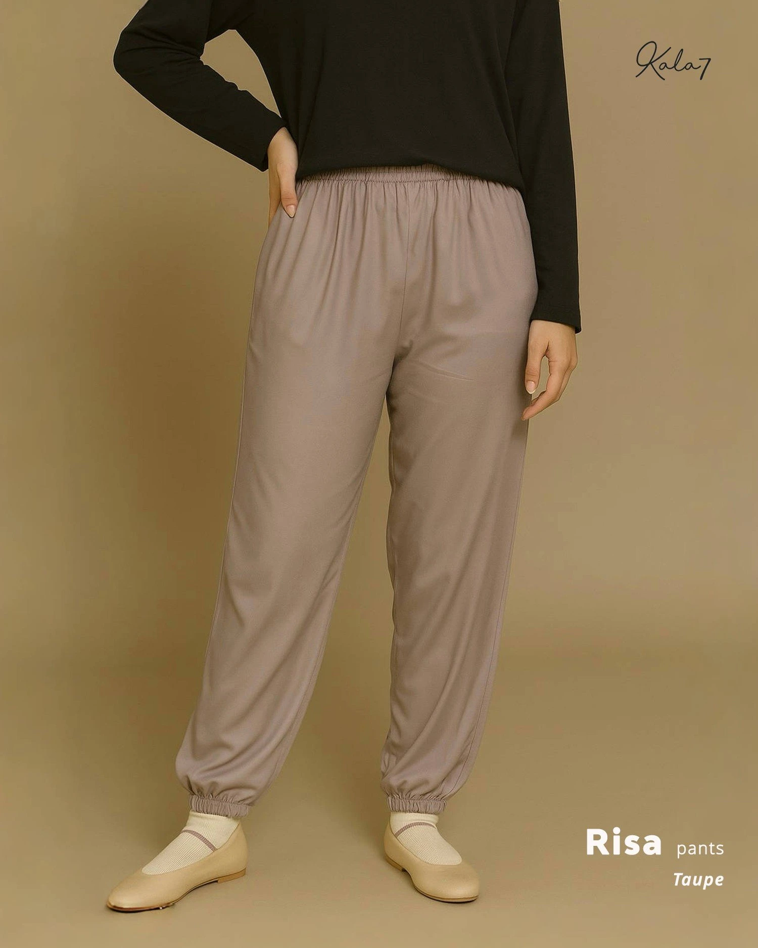 Zizara - Basic Pants Risa Taupe thumb 2
