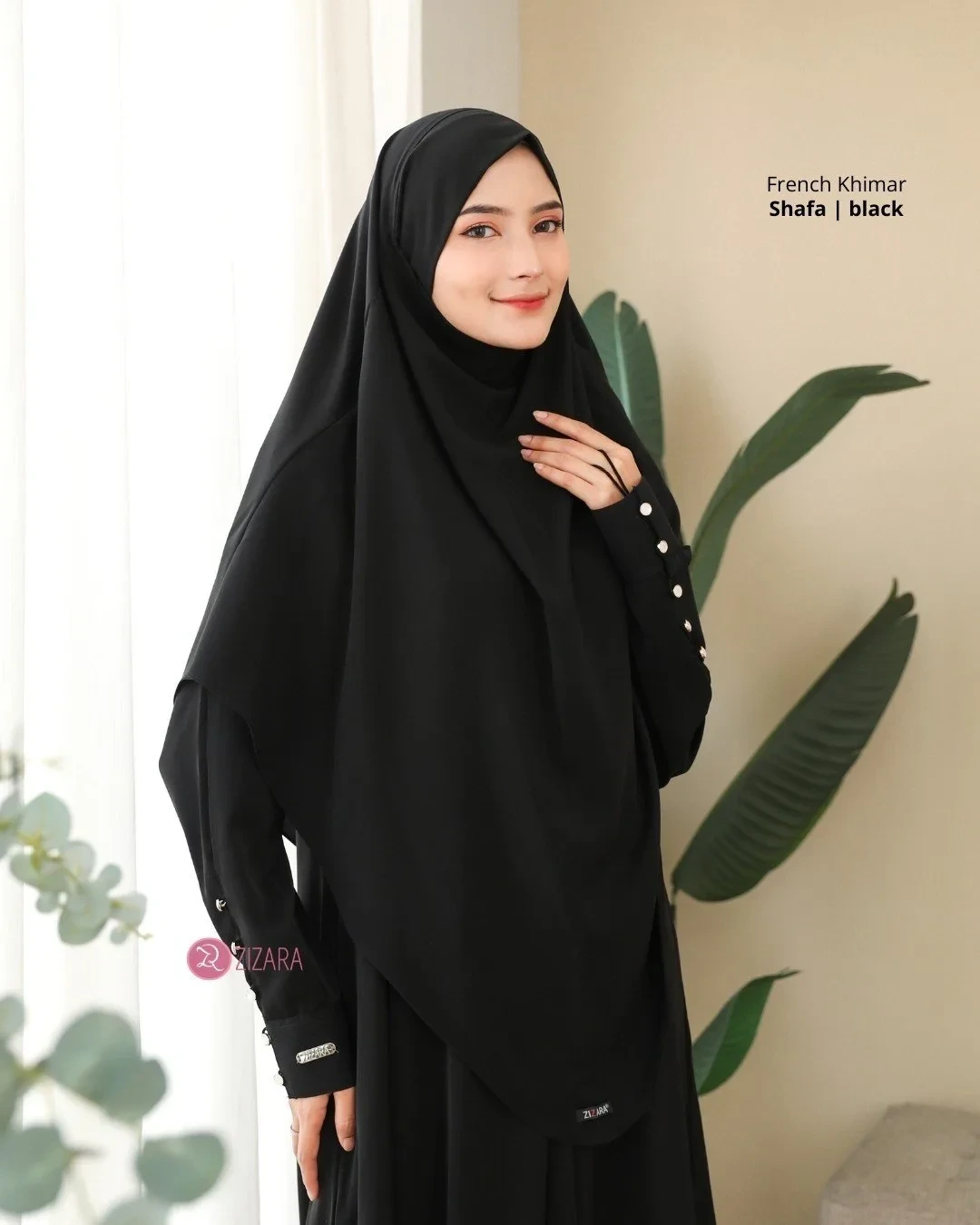 Zizara - French Khimar Shafa Black thumb 2