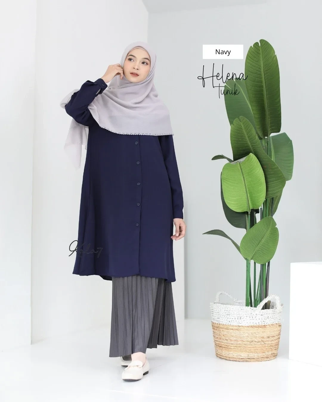 Zizara - Tunik Helena E Navy thumb 2