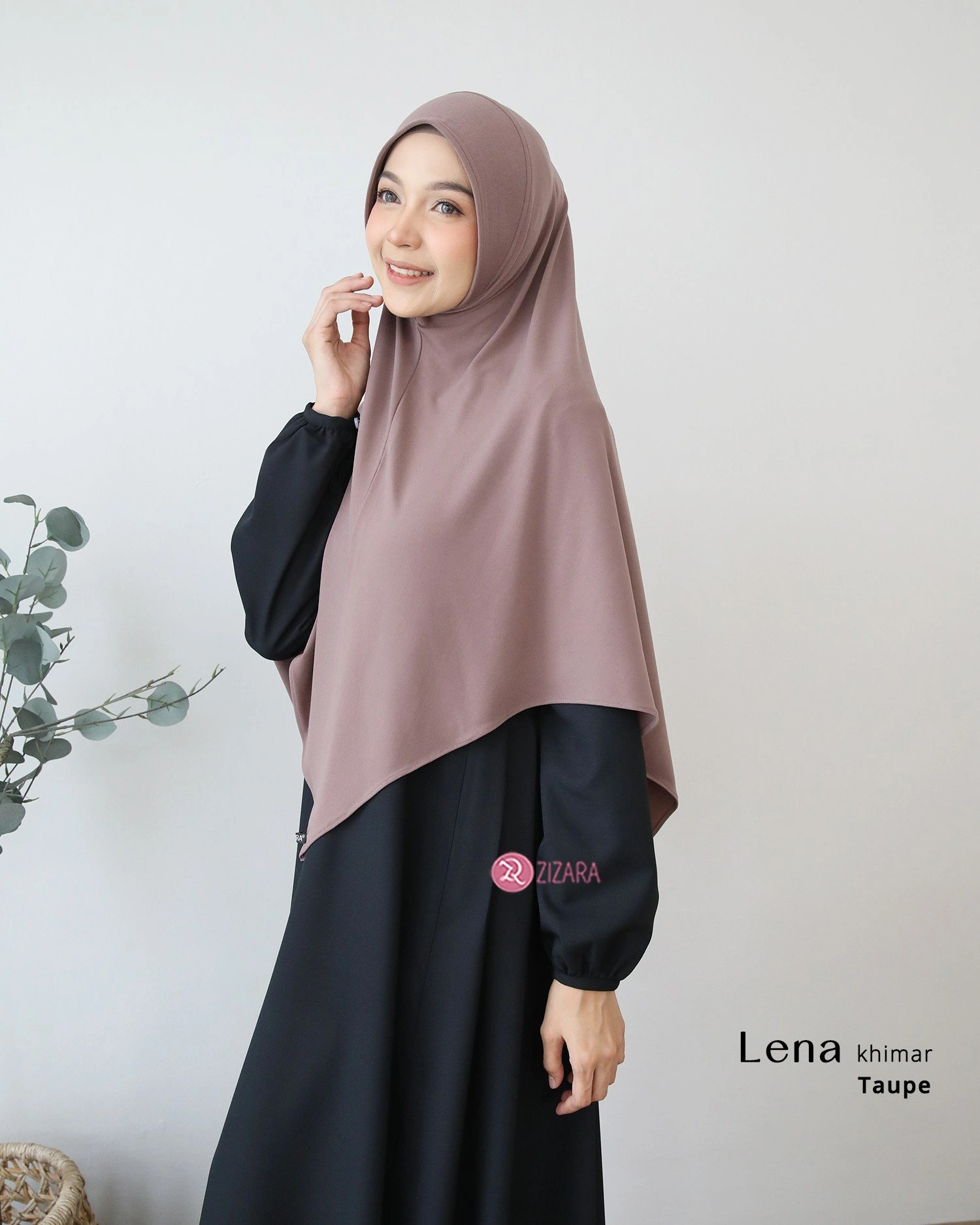Zizara - Khimar Lenna Taupe thumb 2