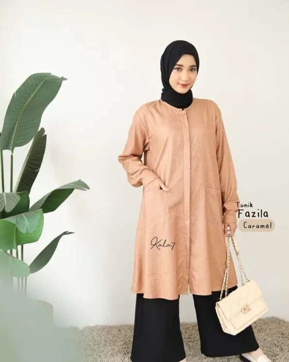 Zizara - Tunik Fazila Caramel