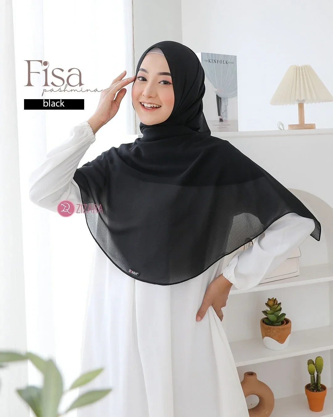 Zizara - Fisa Shawl Black thumb 2