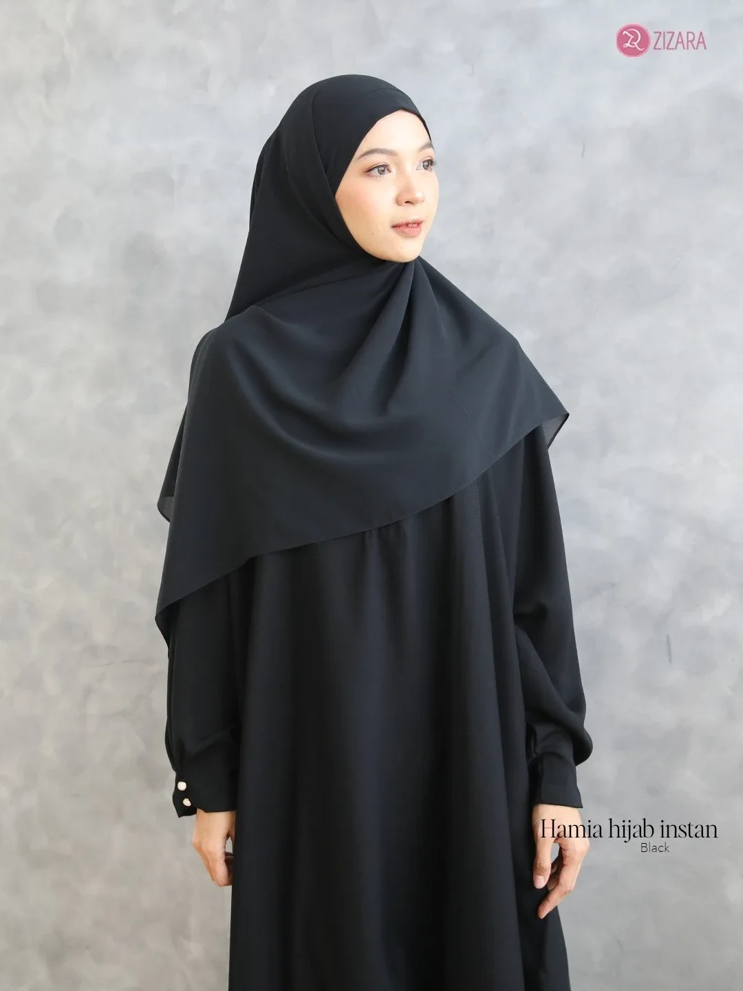 Zizara - Hamia Hijab Instant Black thumb 2