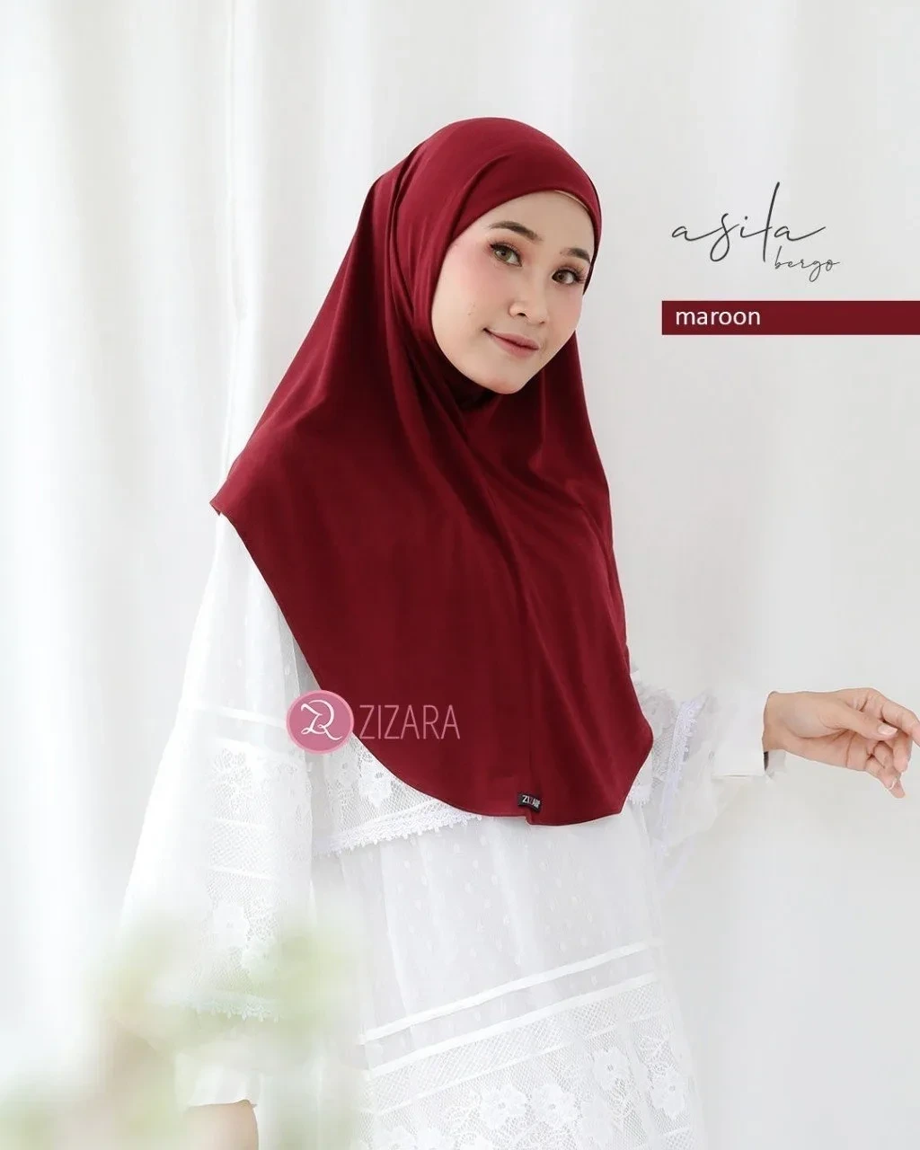 Zizara - Bergo Asila Maroon thumb 2