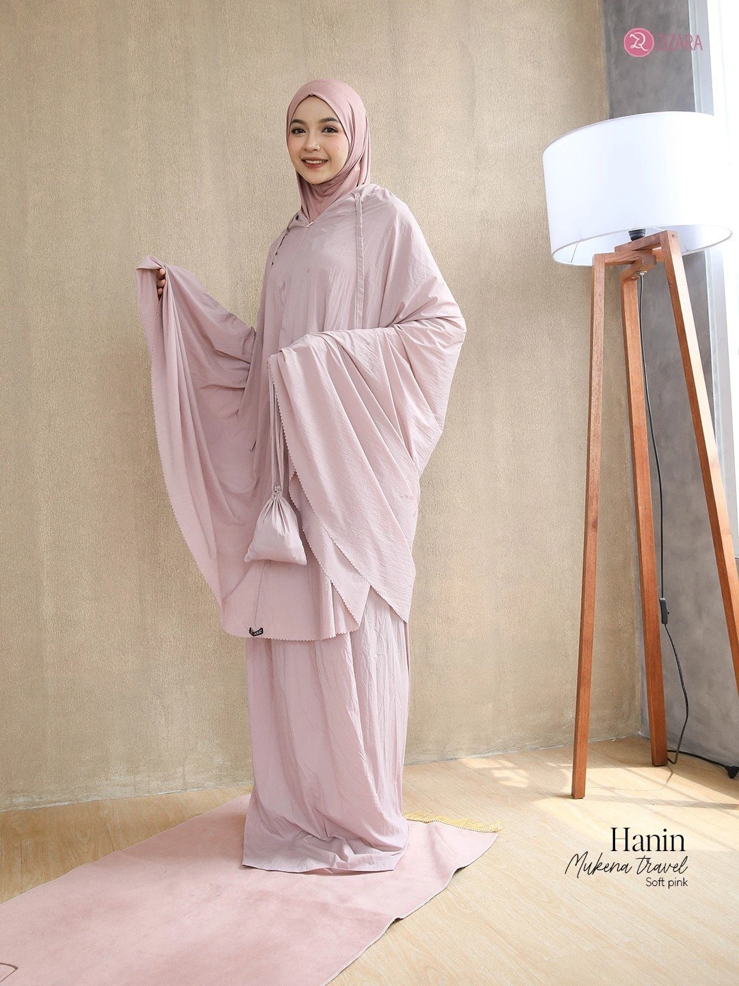 Zizara - Mukena Travel Hanin Soft Pink thumb 2