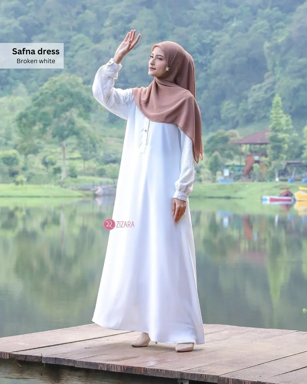 Zizara - Dress Safna Broken White thumb 2