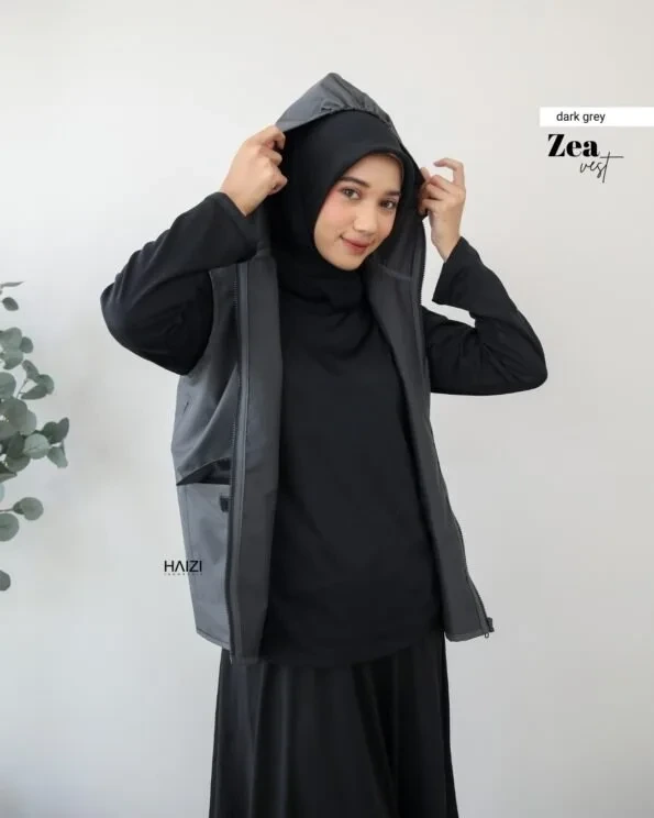 Zizara - Zea Vest Dark Grey
