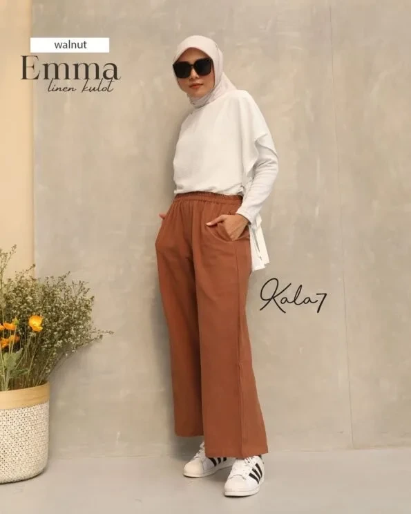 Zizara - Kulot Linen Emma Walnut