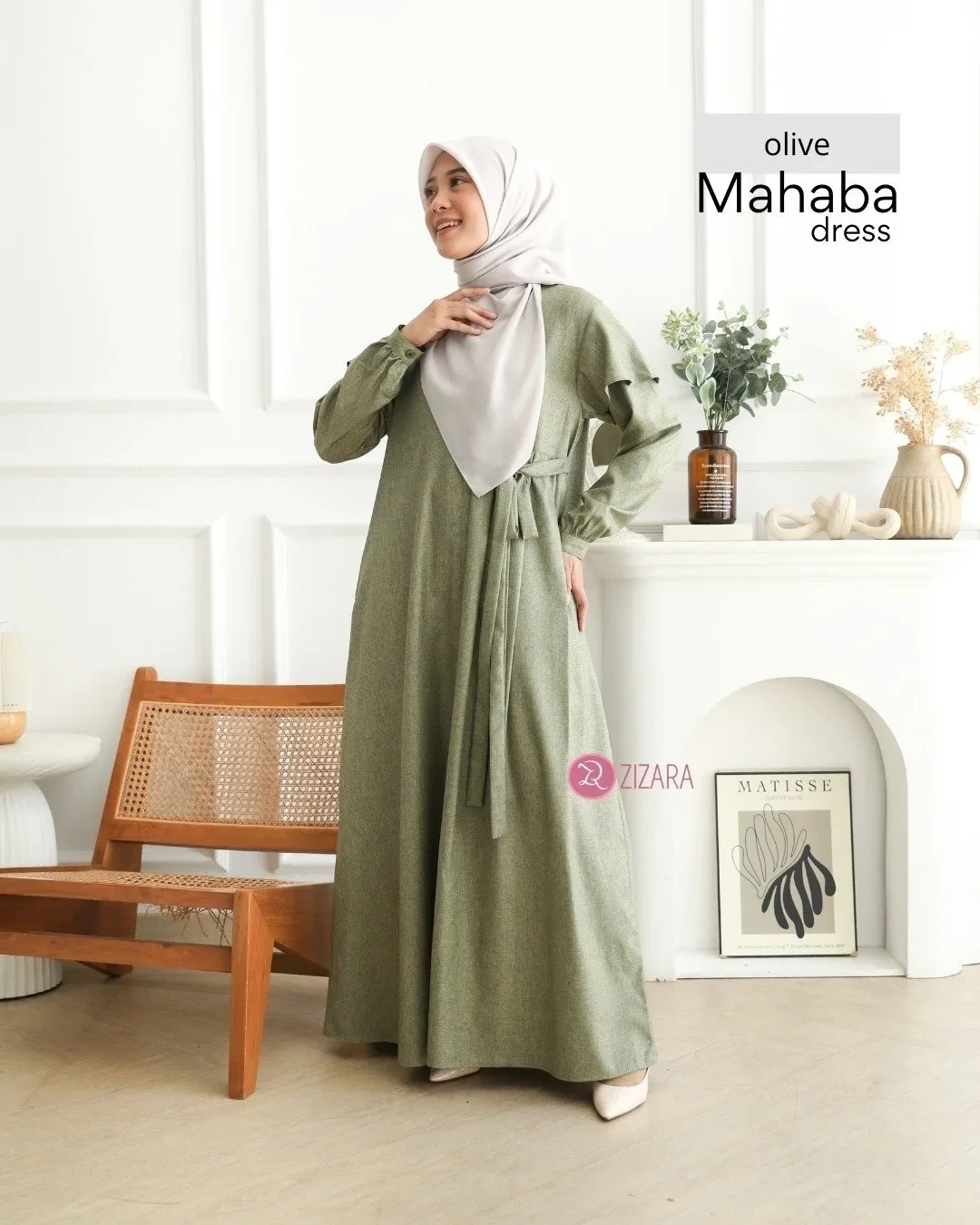 Zizara - Dress Mahaba Olive thumb 2