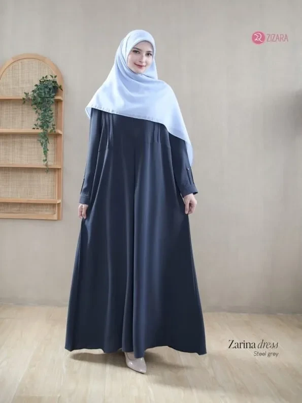 Zizara - Dress Zarina Steel Grey