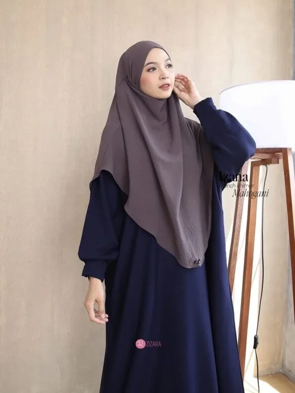 Zizara - French Khimar Izana Mahogany