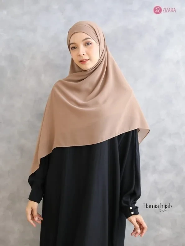 Zizara - Hamia Hijab Instant Brown